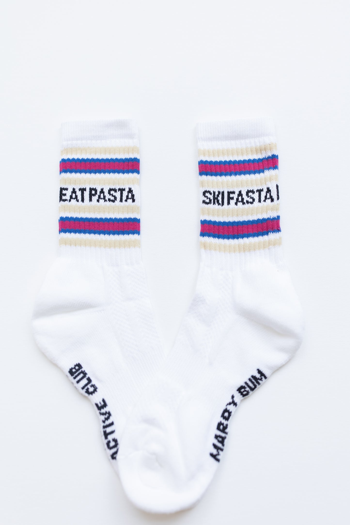 Eat Pasta Ski Fasta Sports Socks