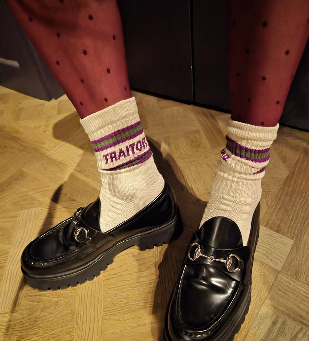 Traitor Slogan Sports Socks