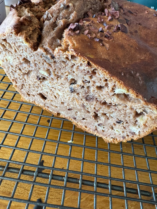 Banana Bread with Cacao Nibs