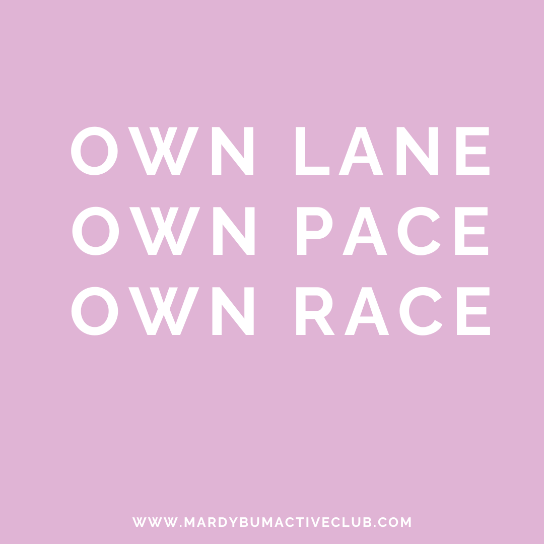 The Power of "Own Lane, Own Pace, Own Race"