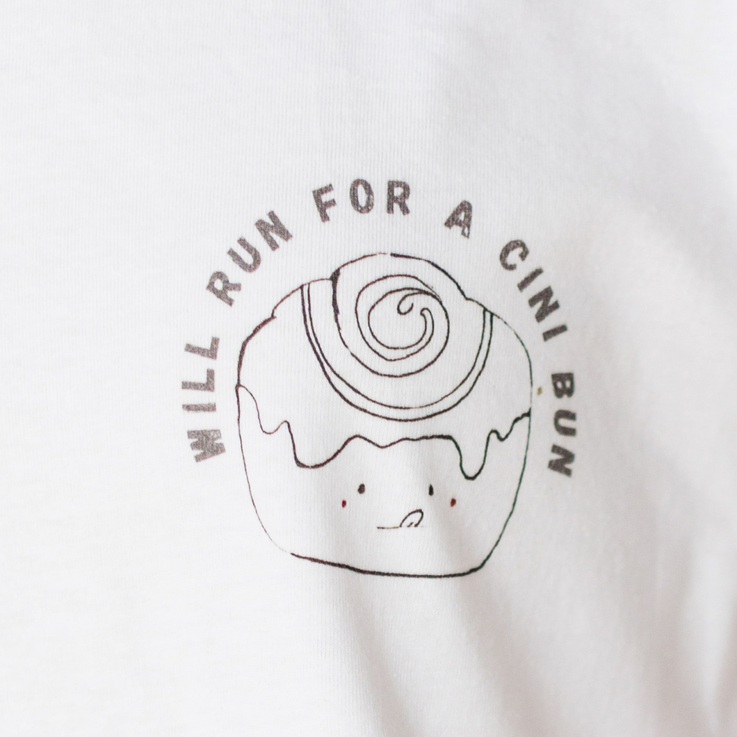 Short Sleeve Cinnamon Bun Slogan T-Shirt