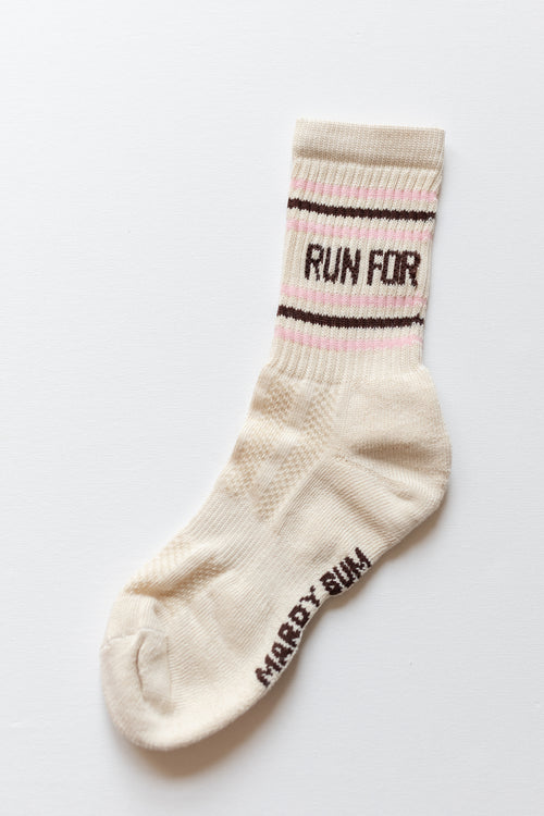 "Will Run For a Cini Bun" MBAC sports socks