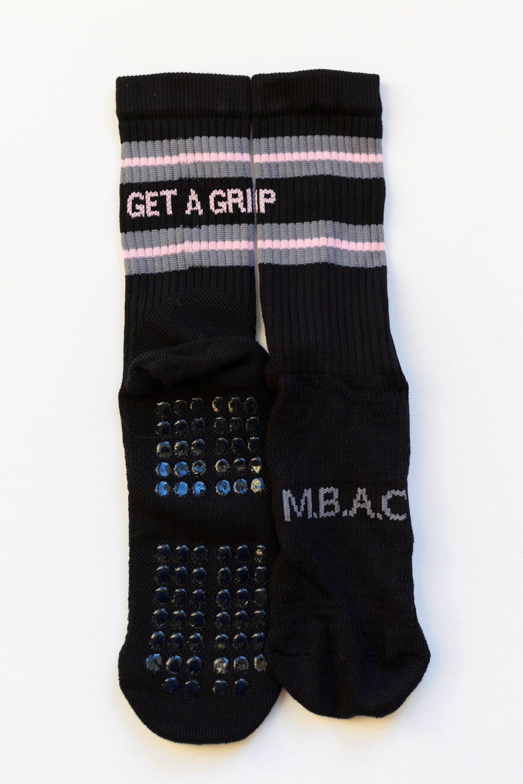 "Get a Grip" Grippy socks Black, Pink, Grey