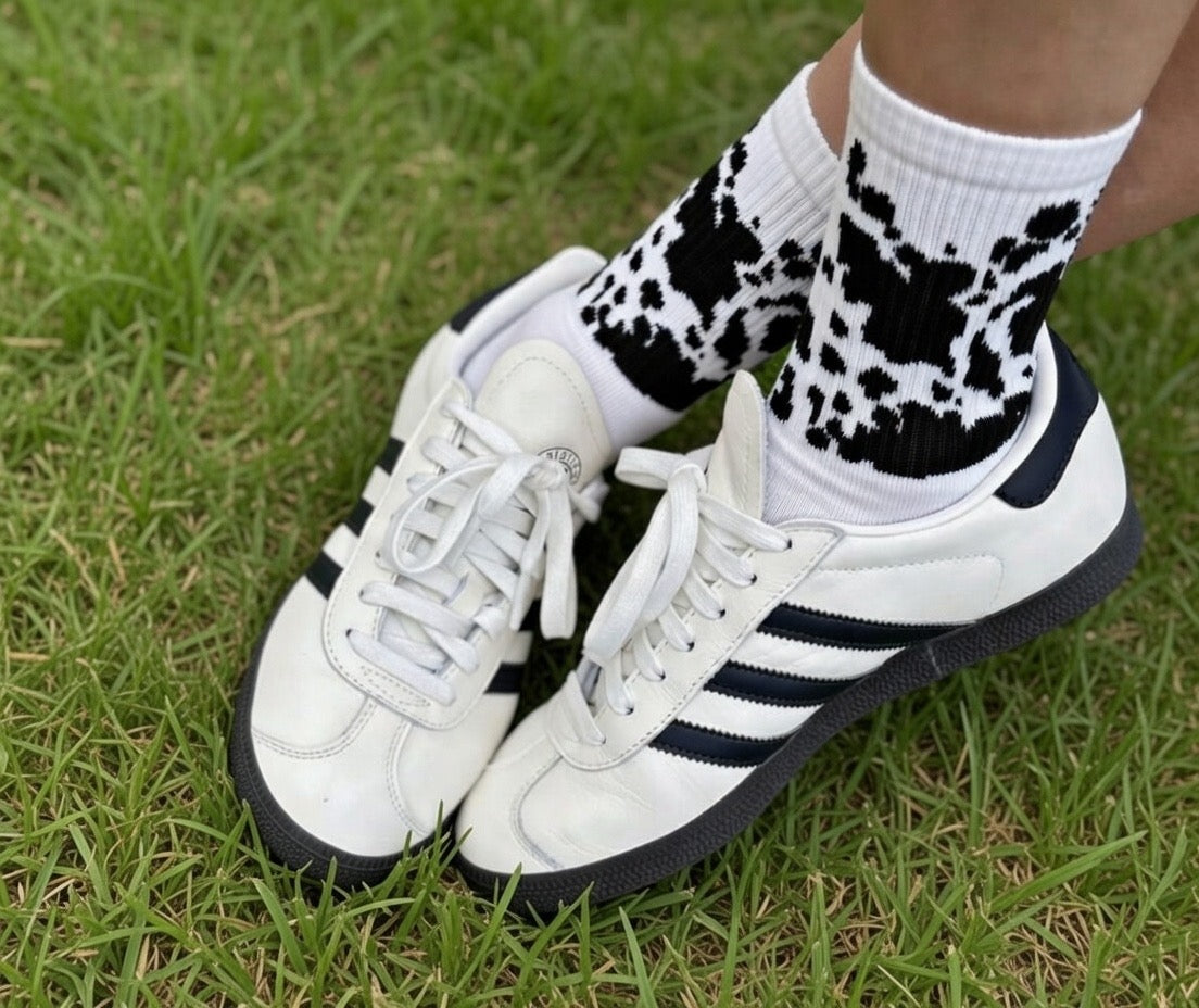 Cow Pattern Sports Socks