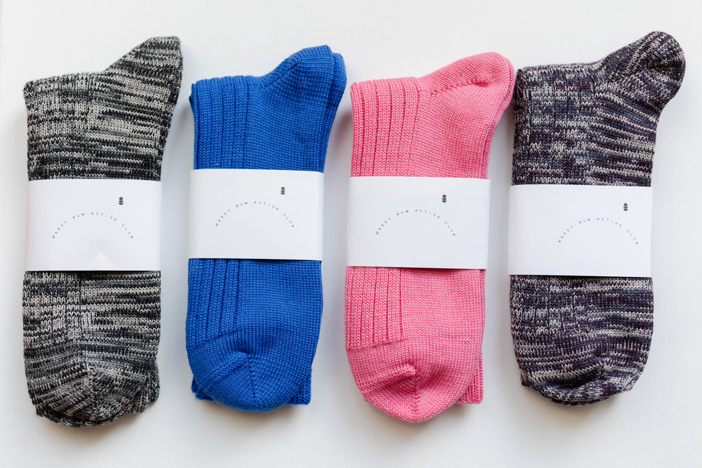 Black Marl Soft Wool Socks