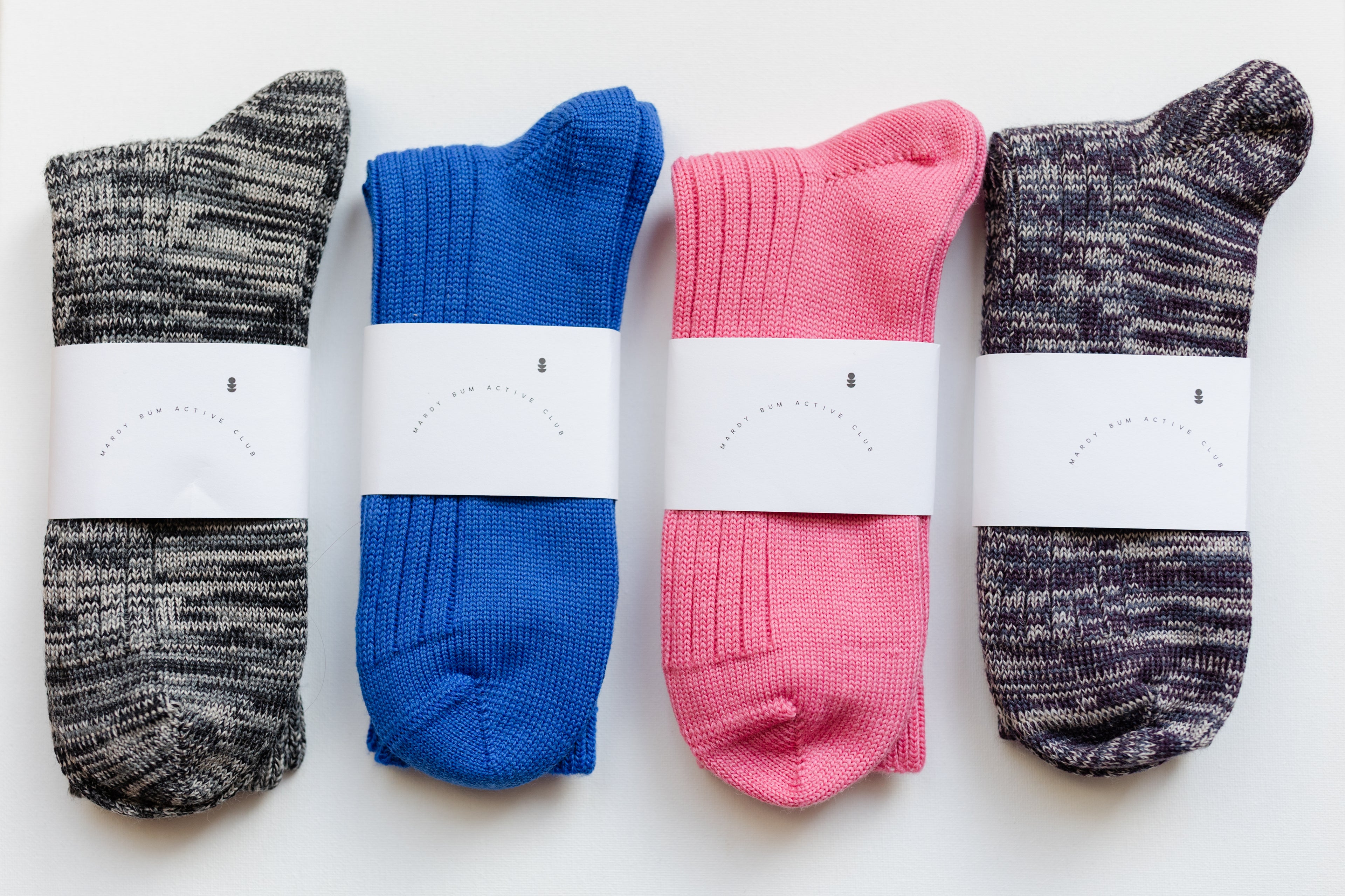 Purple Marl Soft Wool Socks