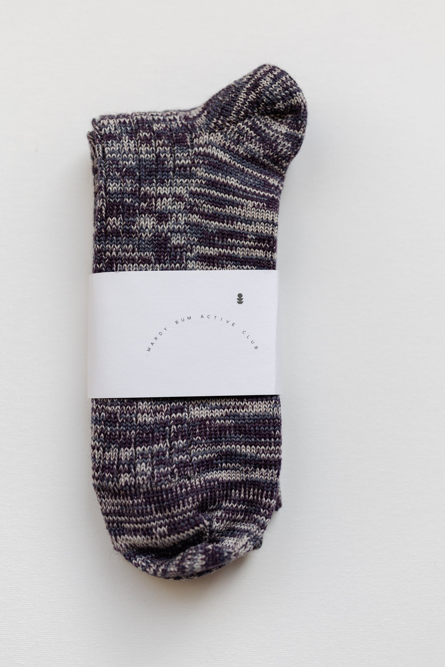 Purple Marl Soft Wool Socks
