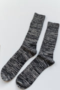 Black Marl Soft Wool Socks