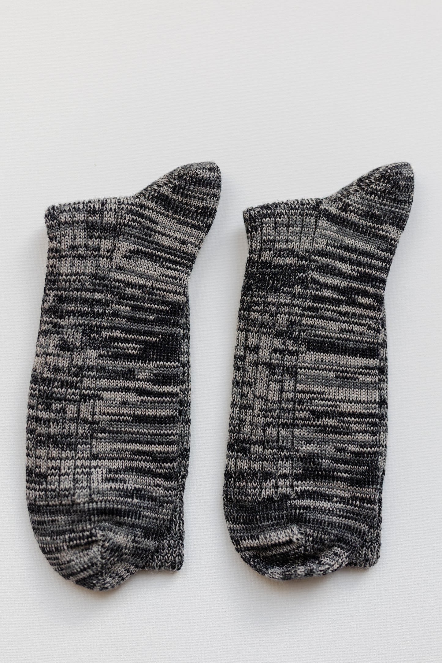 Black Marl Soft Wool Socks