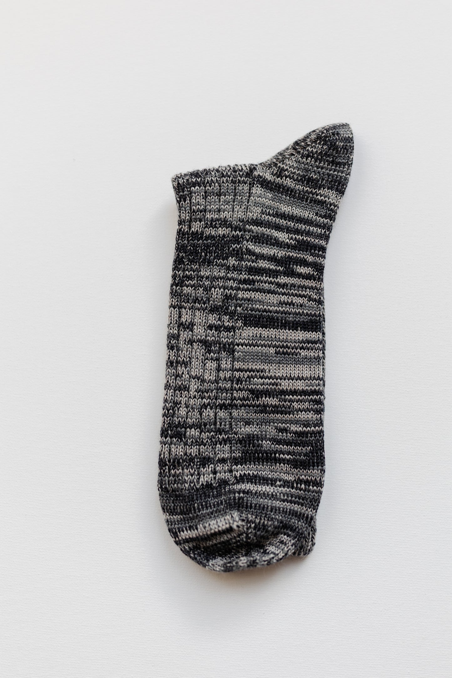 Black Marl Soft Wool Socks