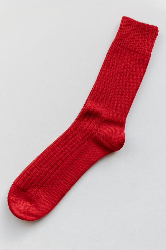 Red Soft Wool Socks