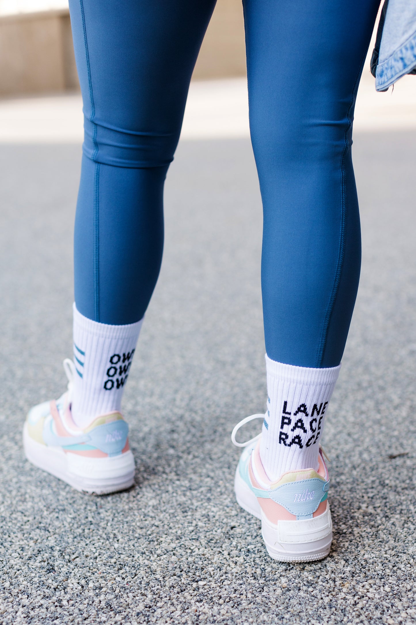 Special Edition Sports Socks "Own Lane Own Pace Own Race"