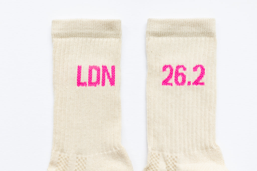 LDN 26.2 Sports Socks Pink