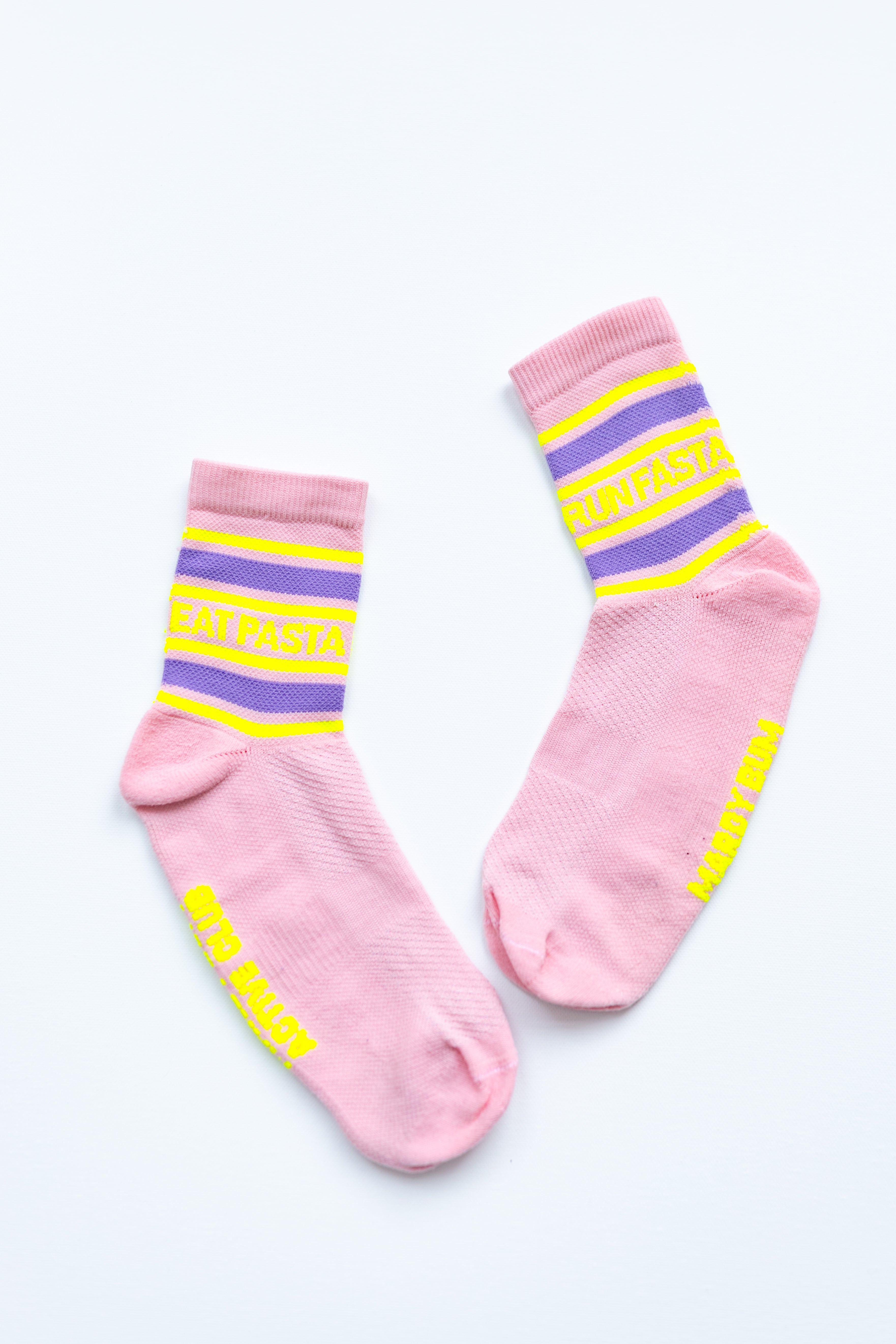 Running Socks EAT PASTA RUN FASTA