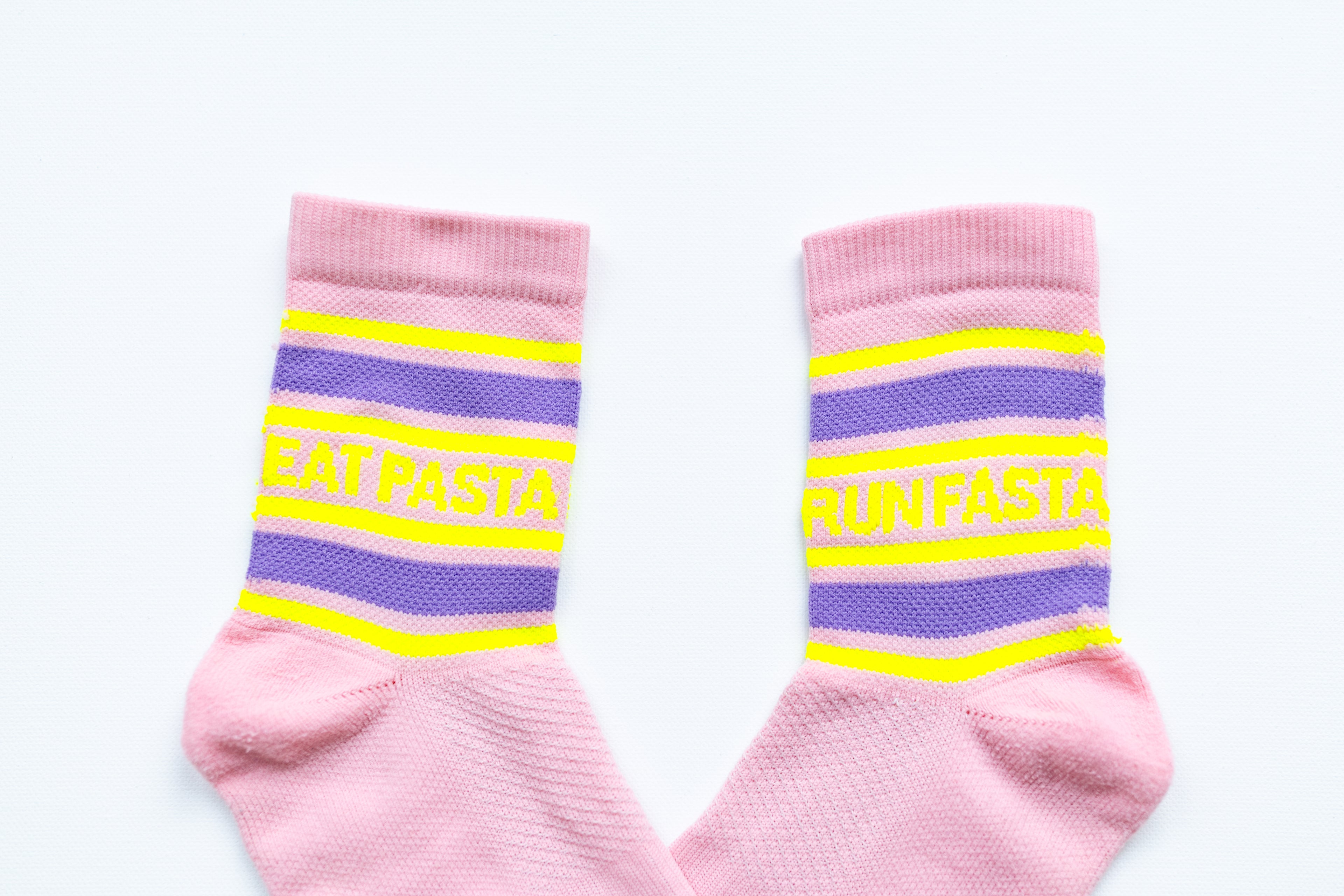 Running Socks EAT PASTA RUN FASTA