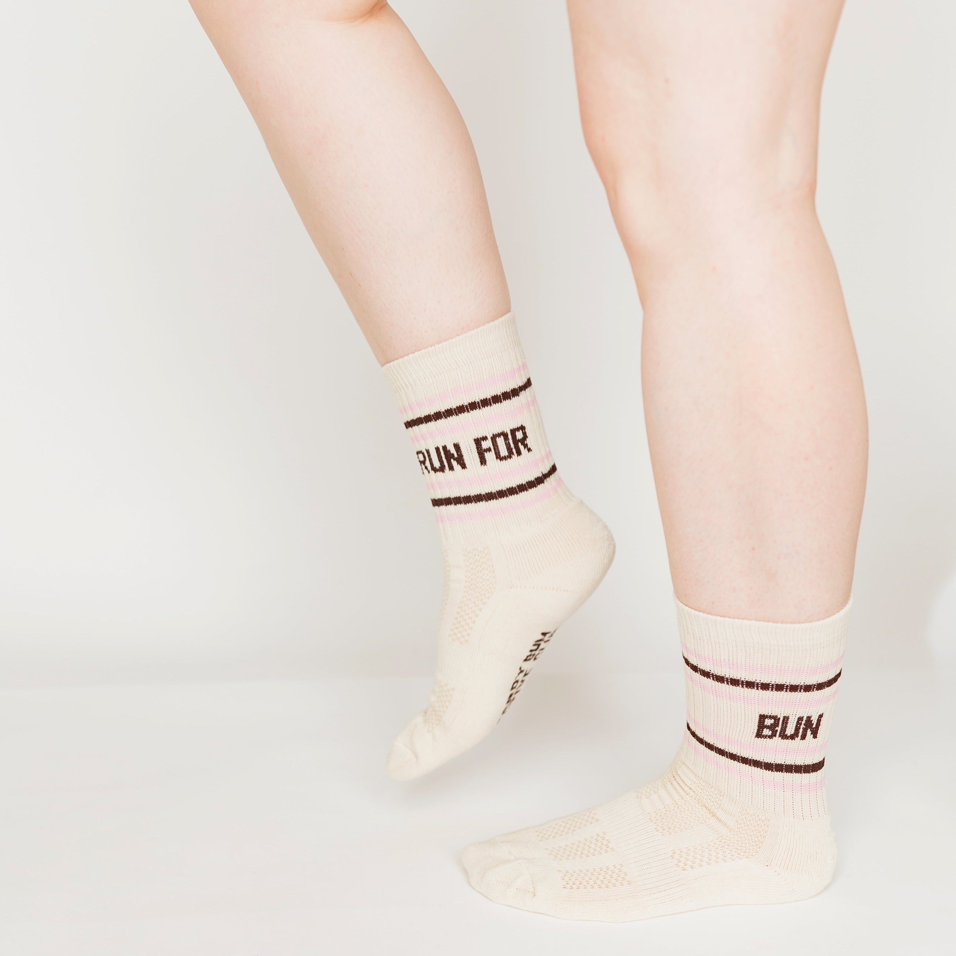 "Will Run For a Cini Bun" MBAC sports socks