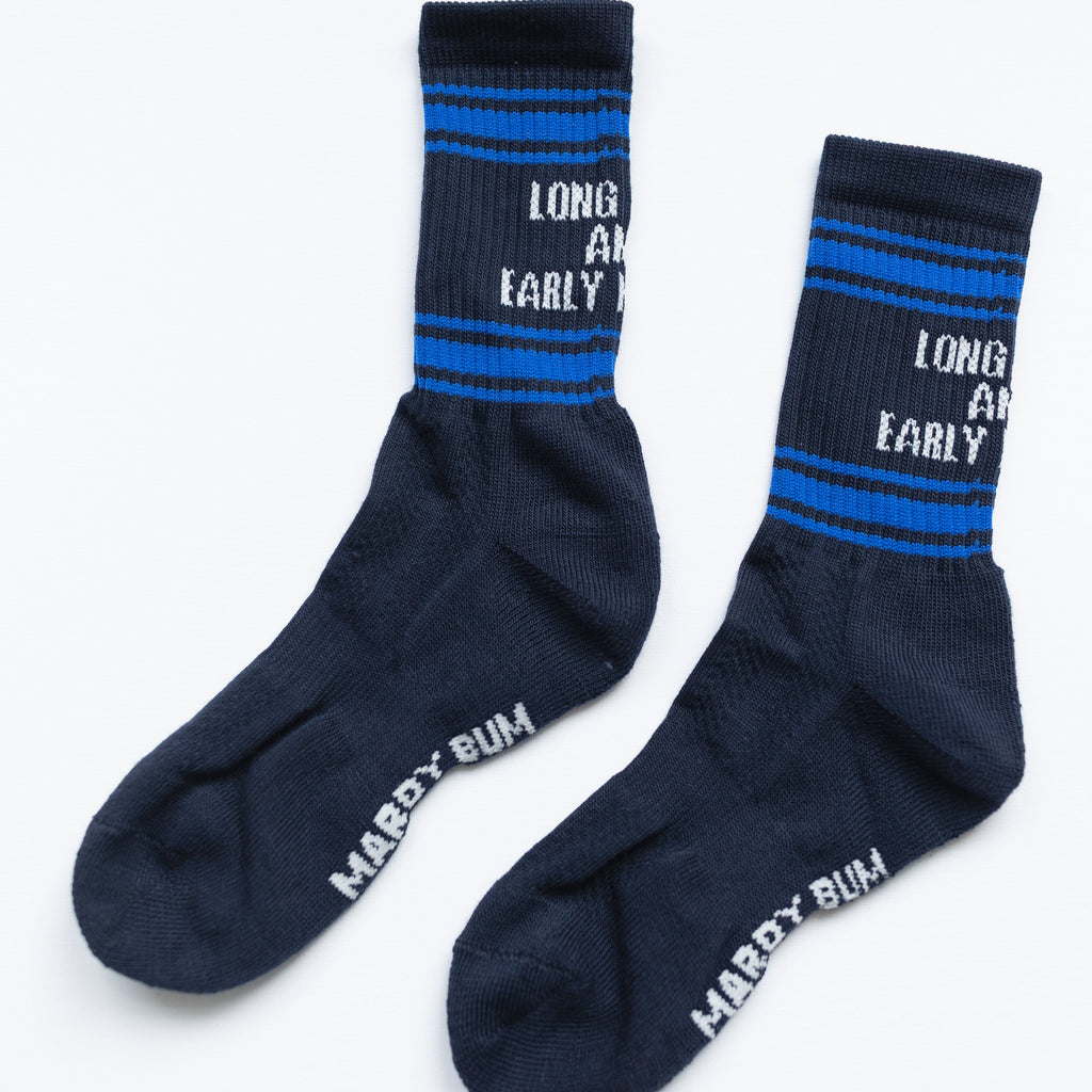 Long Hikes and Early Nights Sports Socks