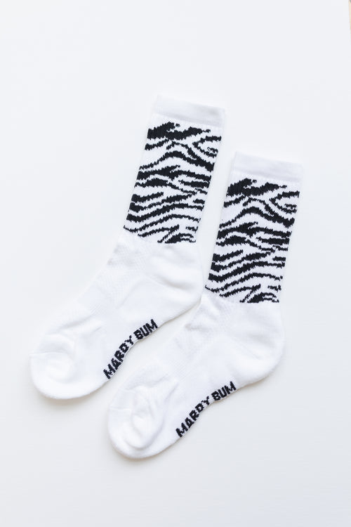 Black and White Tiger Sports Socks