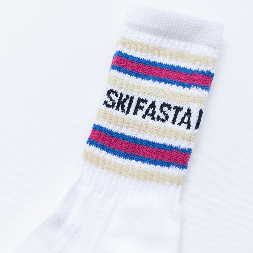 Eat Pasta Ski Fasta Sports Socks