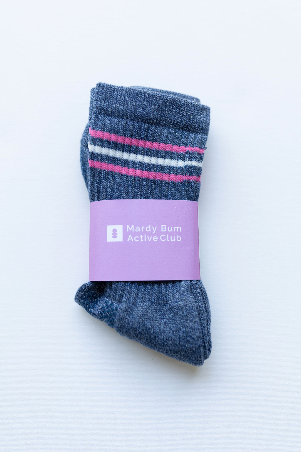Stripe Cuff Blue Sports Sock