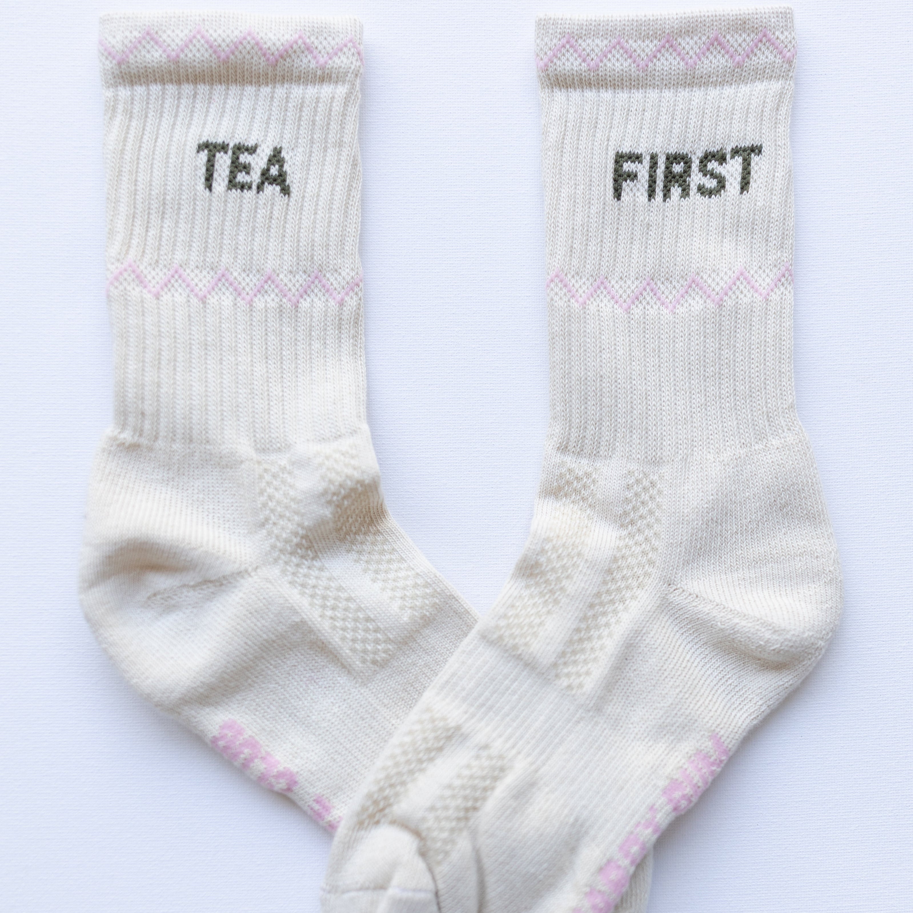 Tea First: Slogan Sports Socks