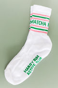 Matcha Slogan Sports Socks
