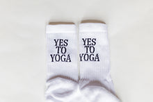 Load image into Gallery viewer, MBAC “YES TO YOGA” slogan sports socks
