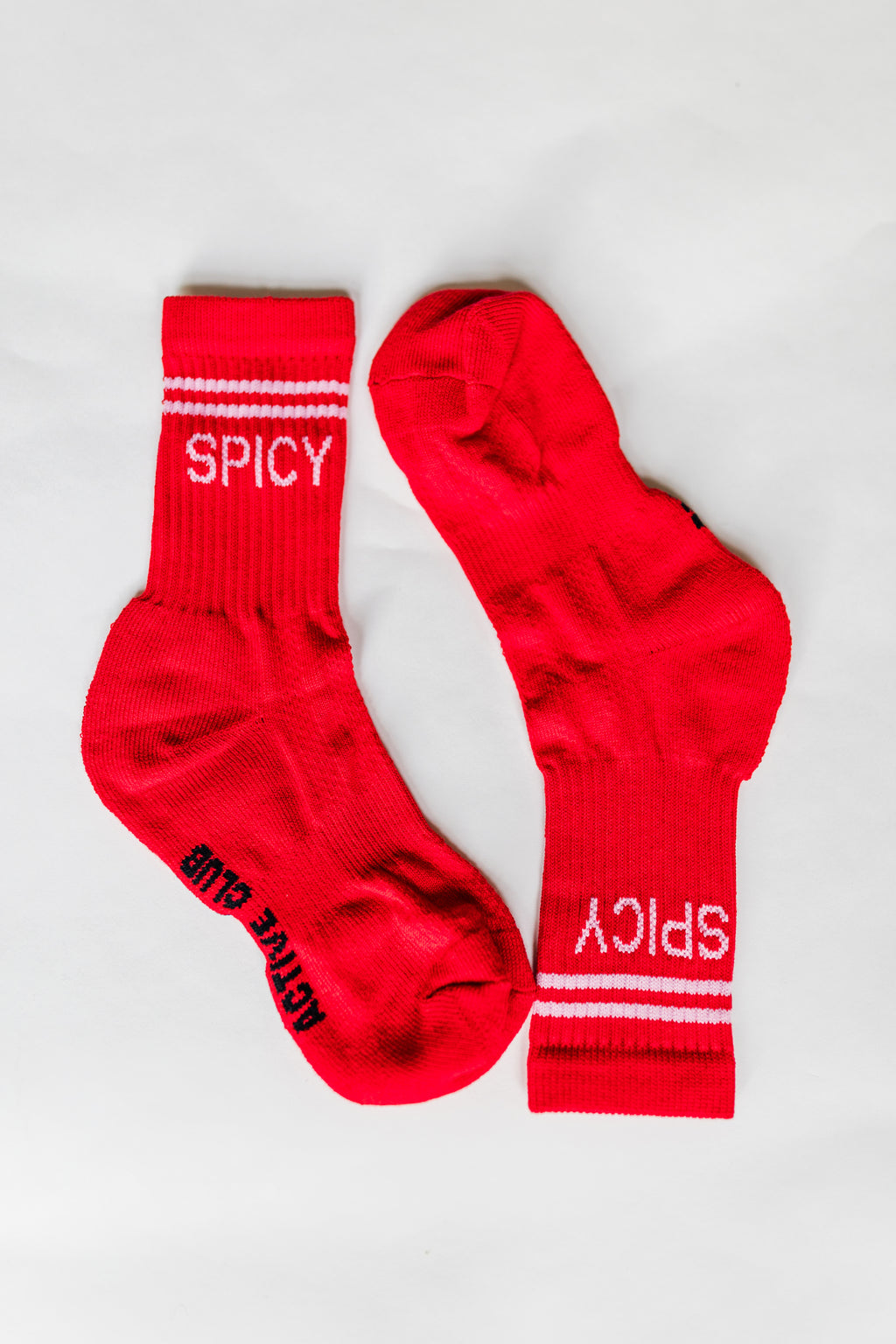 MBAC “SPICY” slogan sports socks