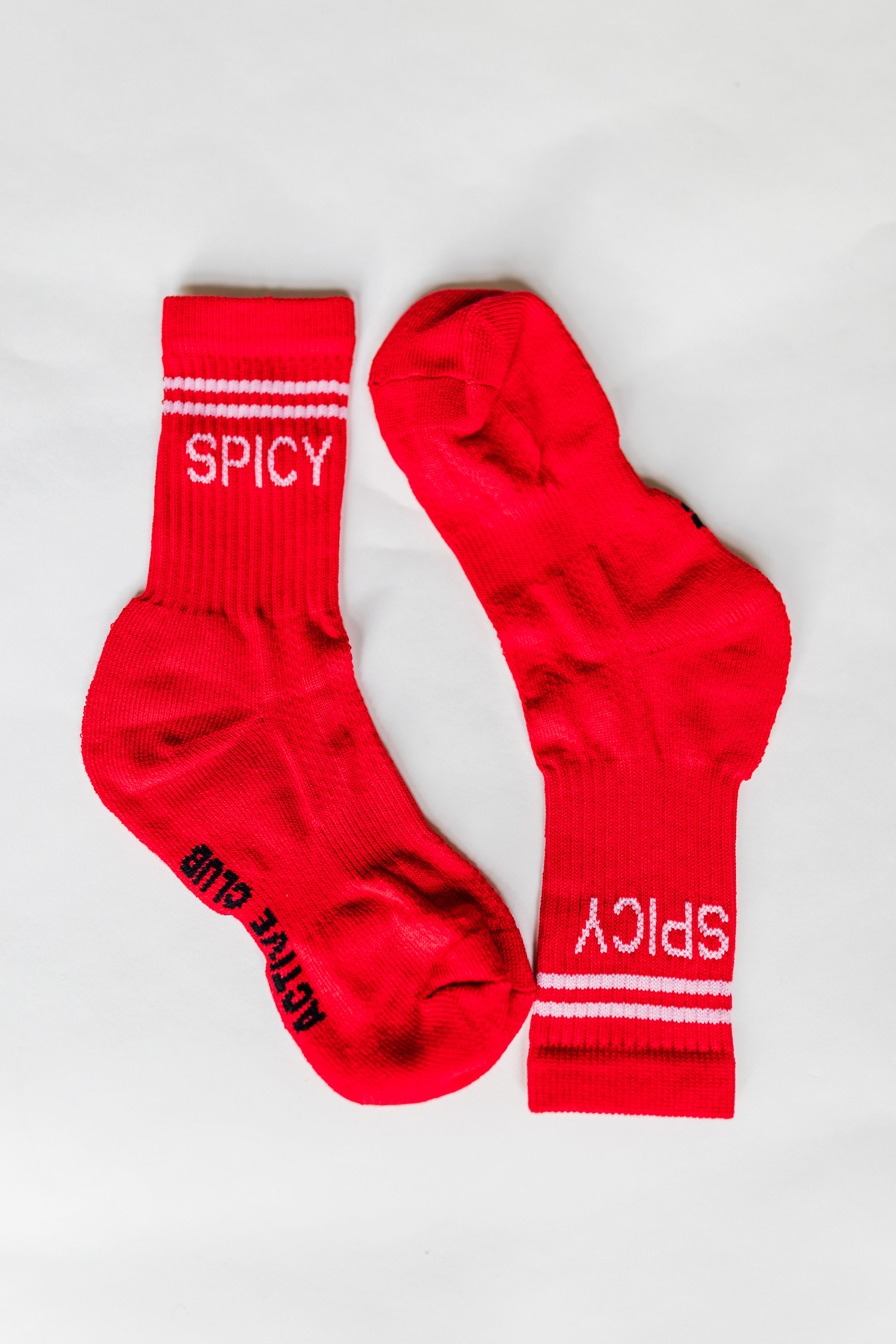 MBAC “SPICY” slogan sports socks