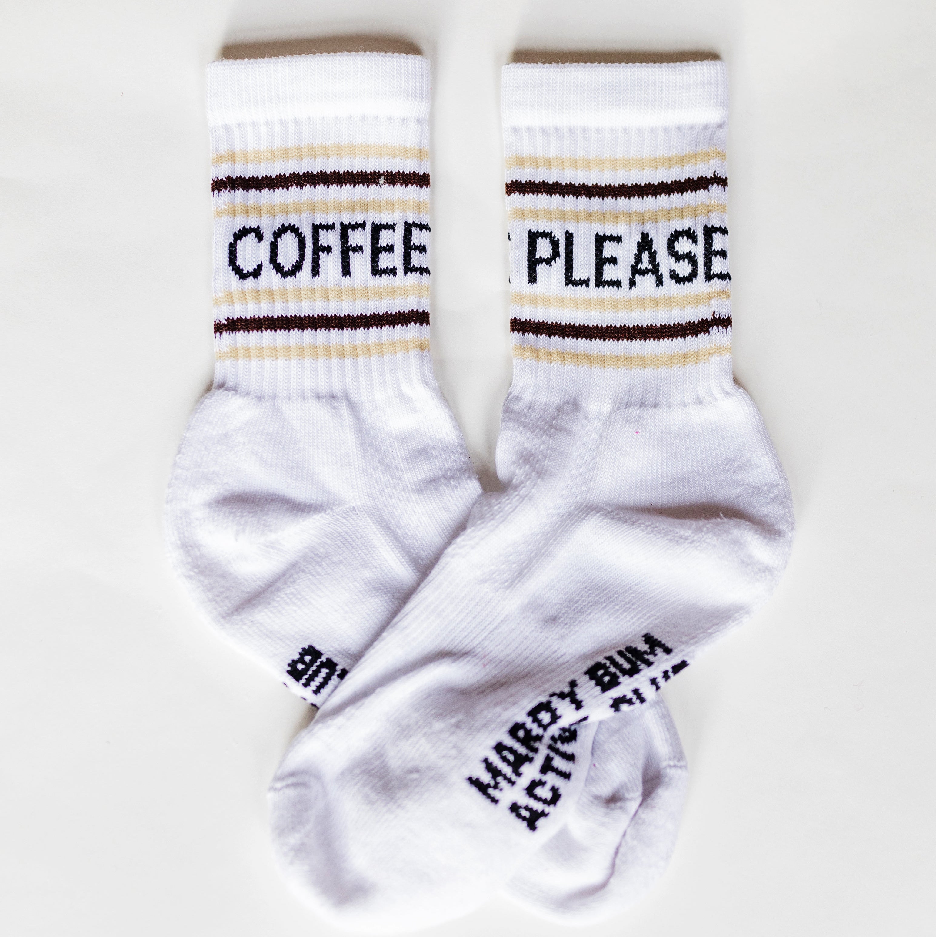 Coffee Please Slogan Sports Socks