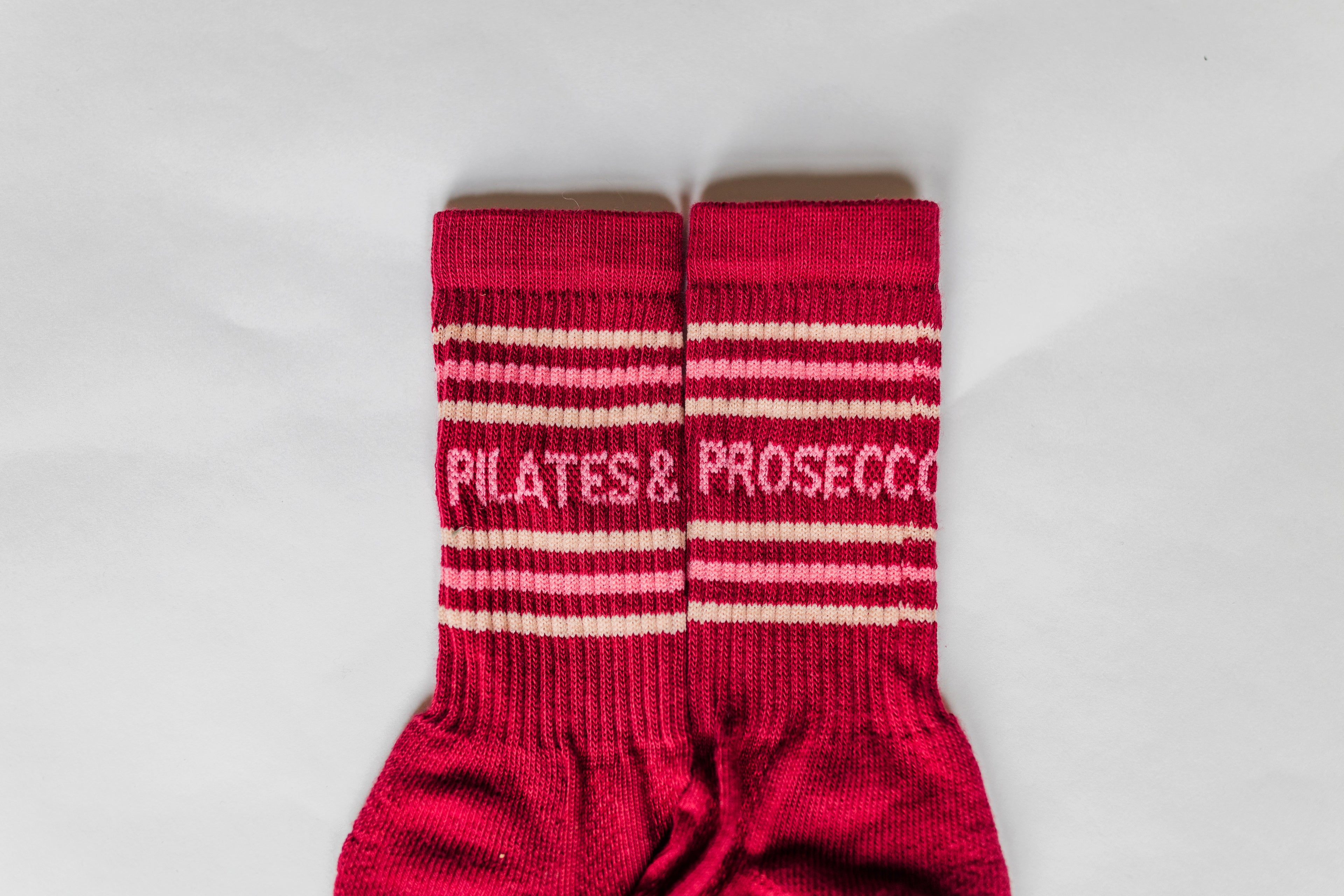 Pilates and Prosecco: Slogan Sports Socks