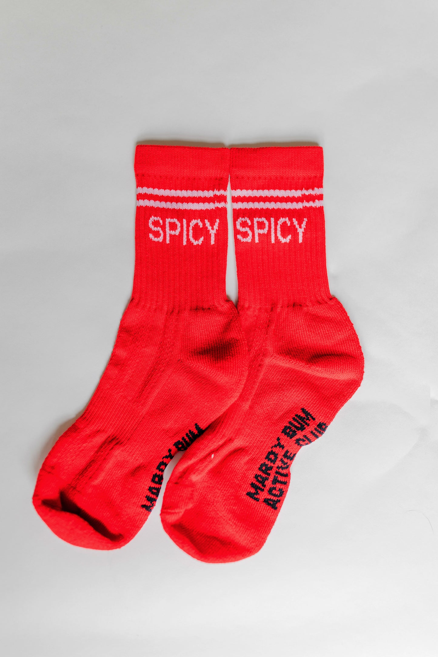 MBAC “SPICY” slogan sports socks