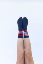 Load image into Gallery viewer, MBAC “EAT PASTA RUN FASTA” slogan sports socks
