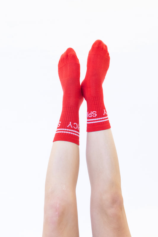 MBAC “SPICY” slogan sports socks