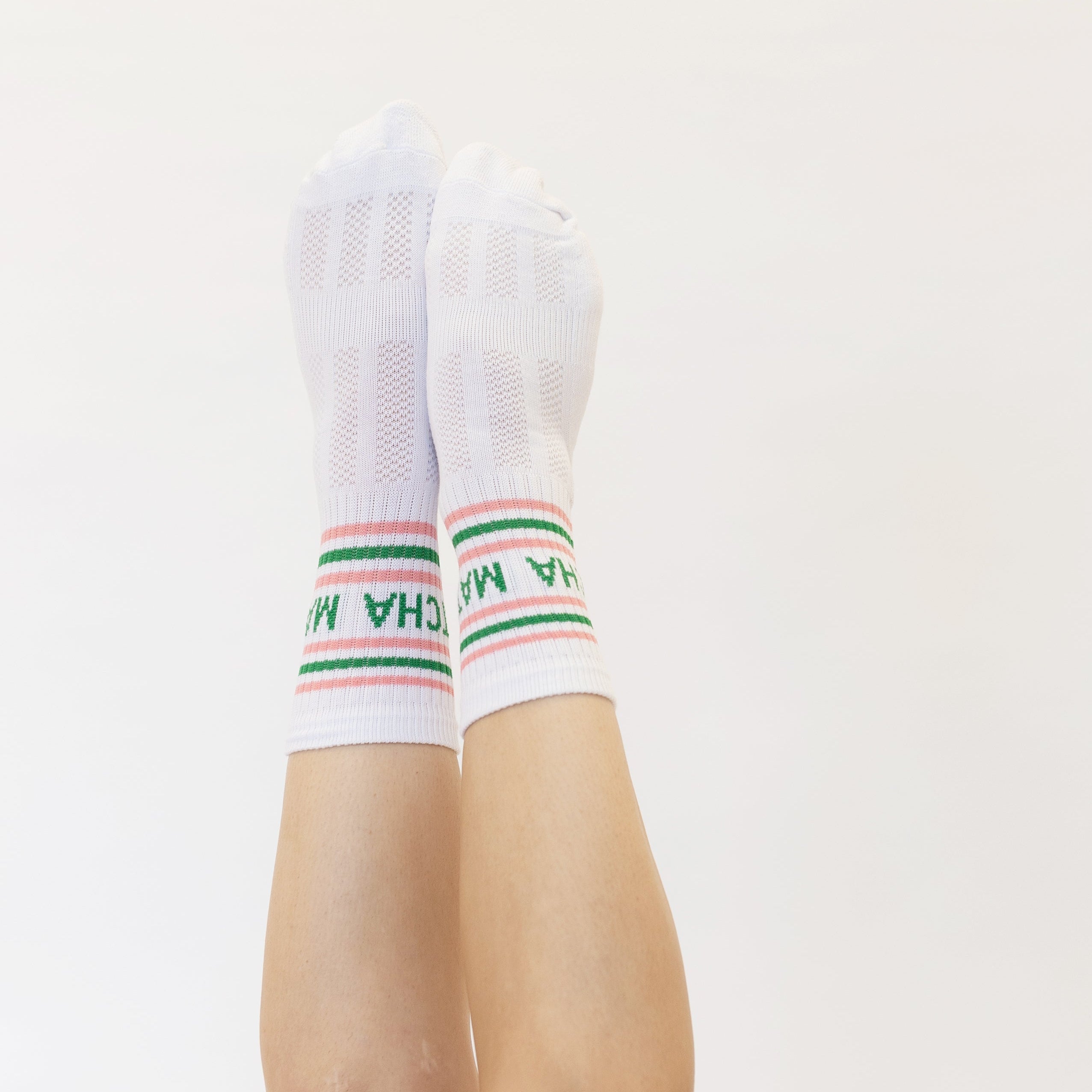 Matcha Slogan Sports Socks