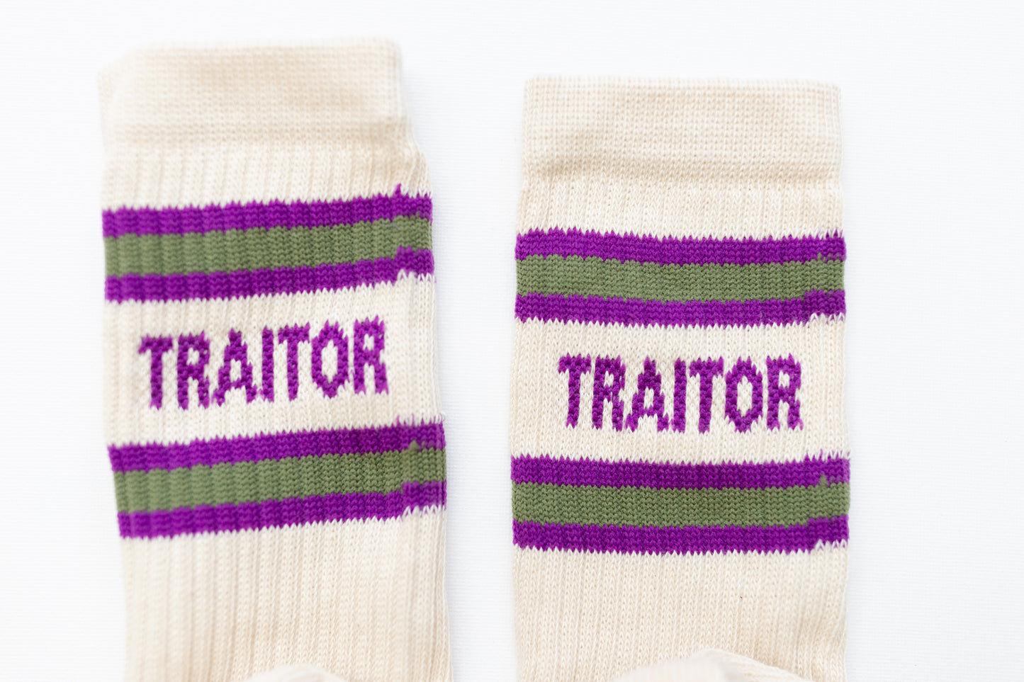 Traitor Slogan Sports Socks