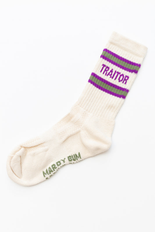 Traitor Slogan Sports Socks