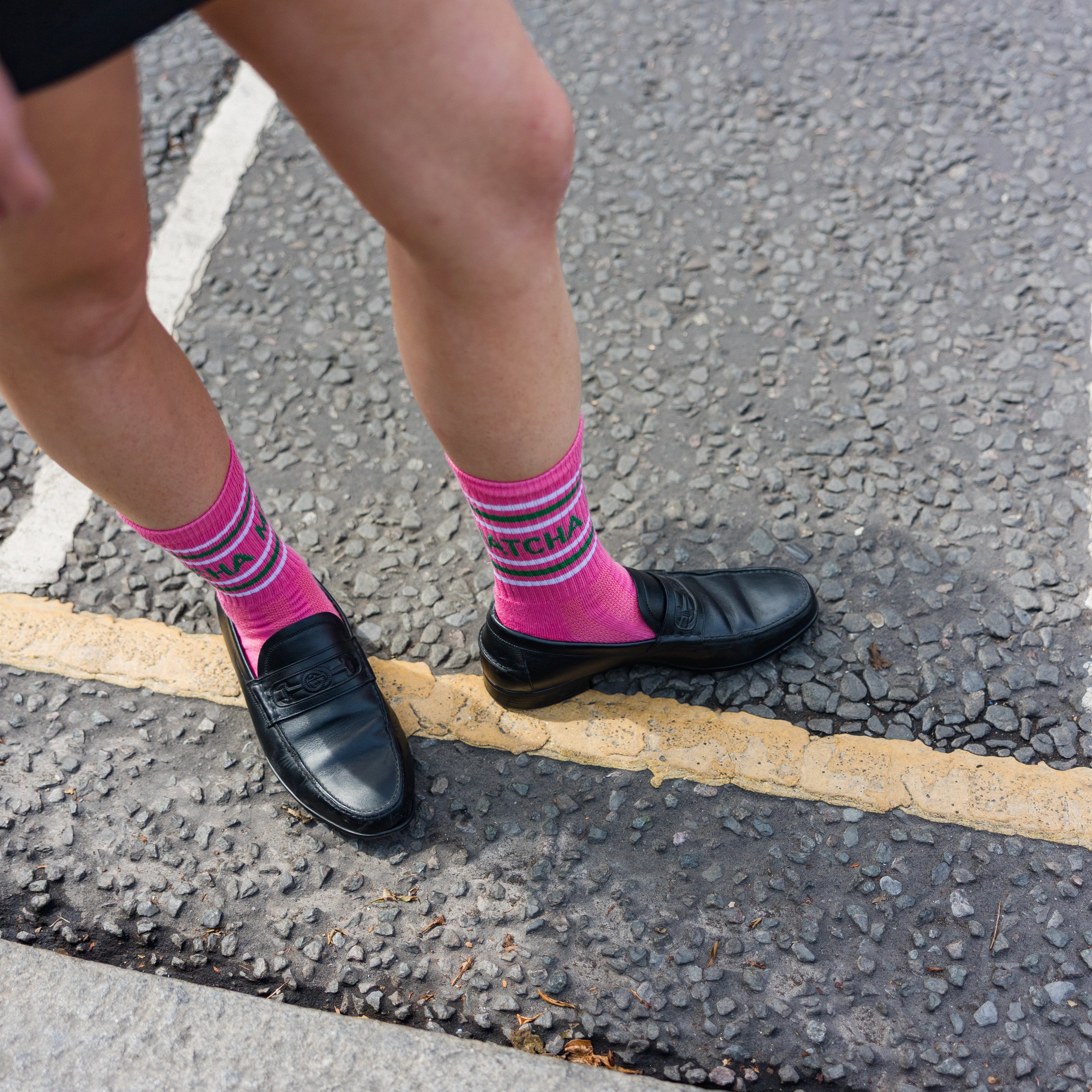 "Matcha" Pink MBAC sports socks