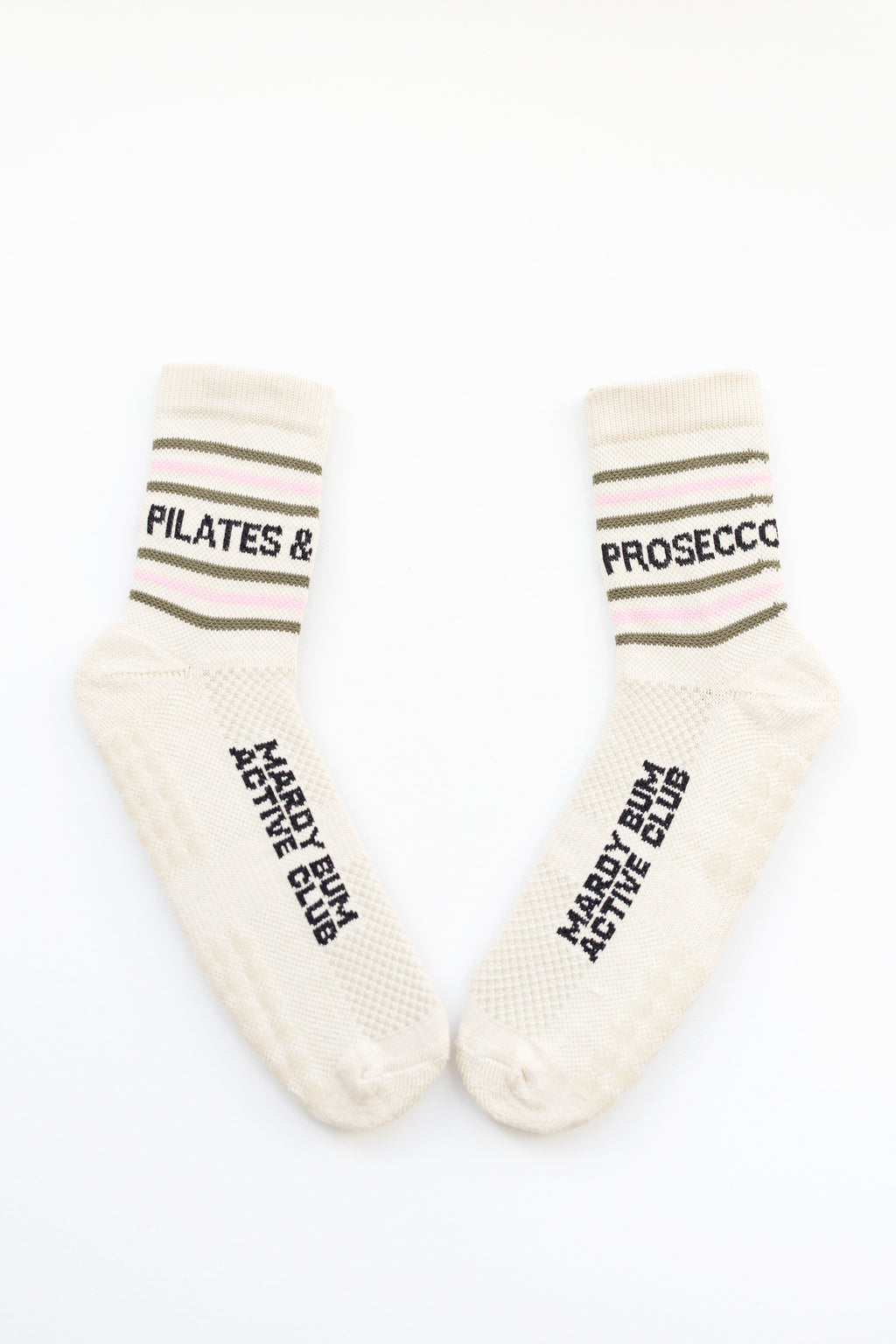 Grippy Pilates and Prosecco socks