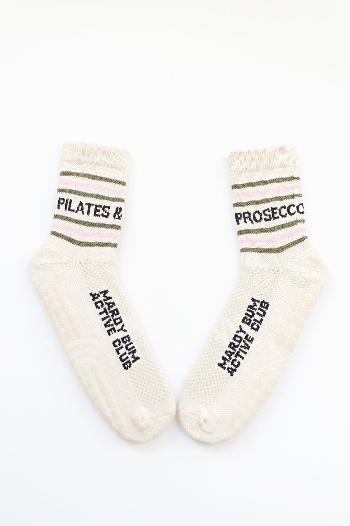 Grippy Pilates and Prosecco socks