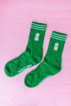 Load image into Gallery viewer, Green and Pink Sports Socks
