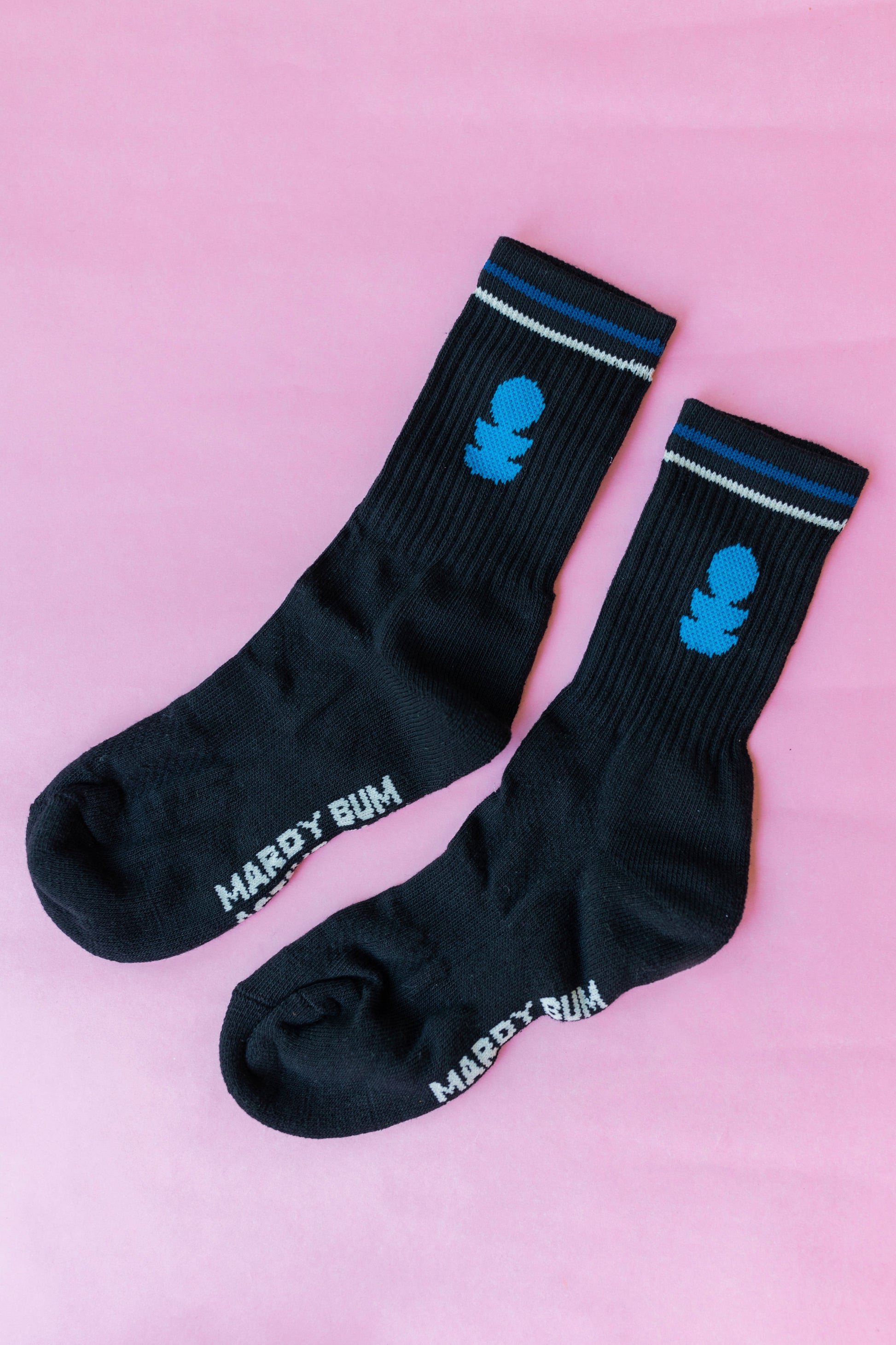 Black and Blue Sports Socks