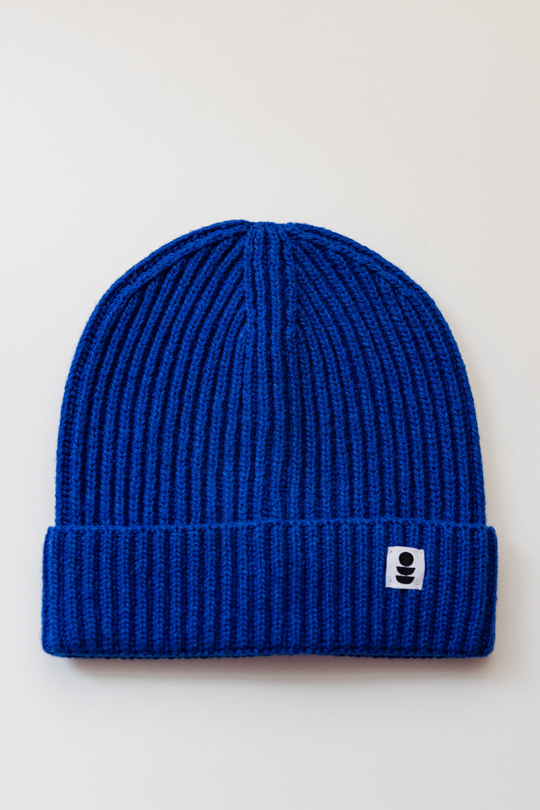 Blue Rib Beanie