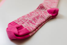 Load image into Gallery viewer, Pink  Marl Hiking Sock
