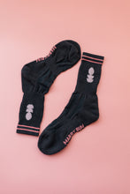 Load image into Gallery viewer, Grey and Pink Sports Socks
