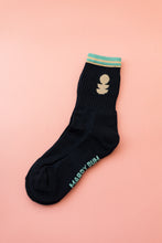 Load image into Gallery viewer, Blue and peach Sports Socks
